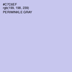 #C7C6EF - Periwinkle Gray Color Image